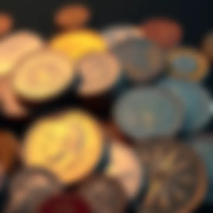 A variety of popular non-bullion U.S. coins displayed together for collectors