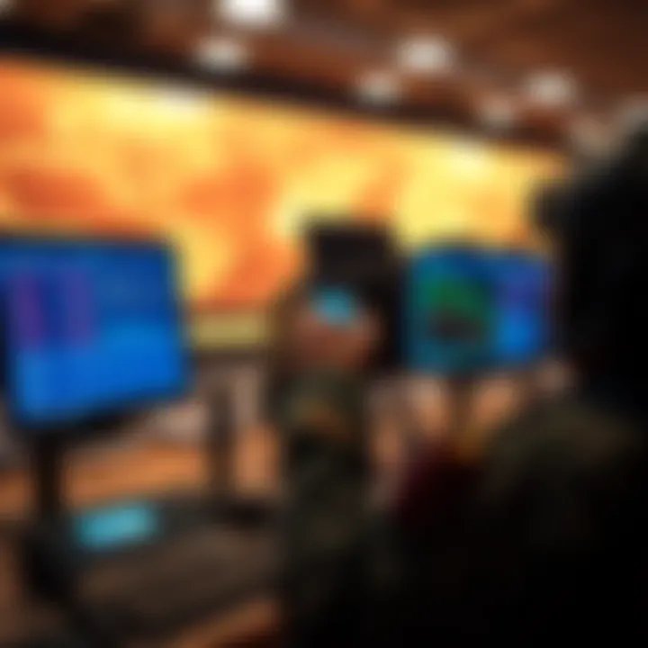 A U.S. military officer monitors cryptocurrency data on a computer screen showing a Bitcoin node interface in a command center.