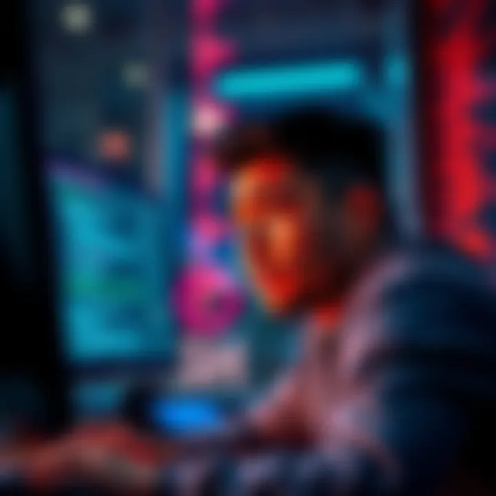 A frustrated person looking at a computer screen showing errors while trying to swap USDC on the Polygon chain