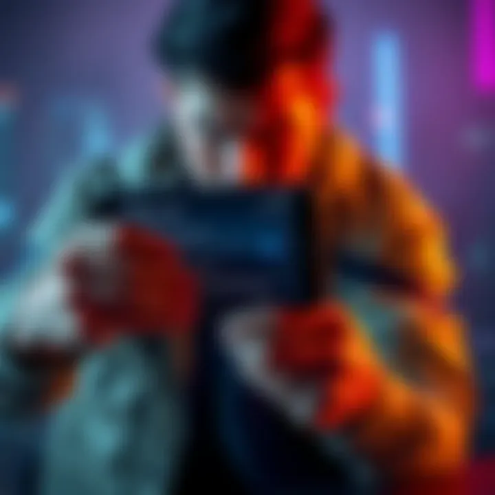 A frustrated cryptocurrency user holding a smartphone with a wallet app displayed, expressing concern over a recent hack