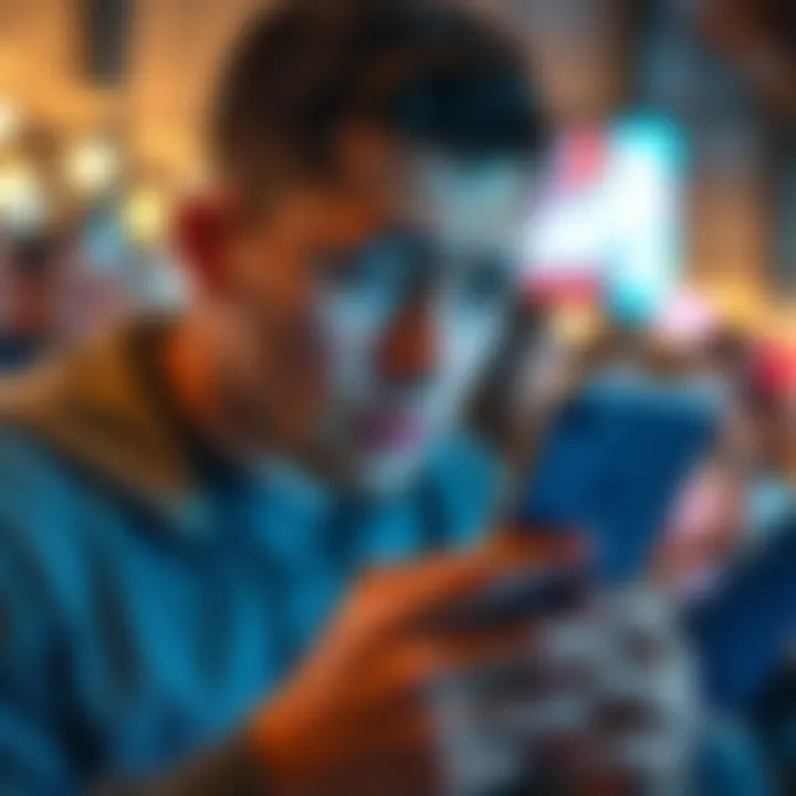 Person looking at their smartphone with a confused expression, showing frustration while attempting to track their daily steps.