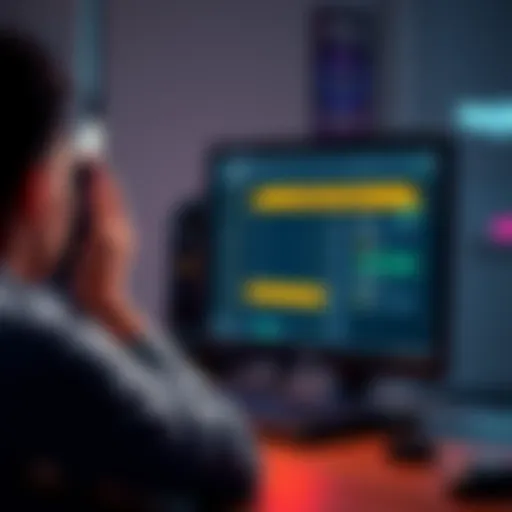 A frustrated person looking at a computer screen showing a Yoroi wallet with inaccessible staking rewards, emphasizing the difficulty in cashing out funds.