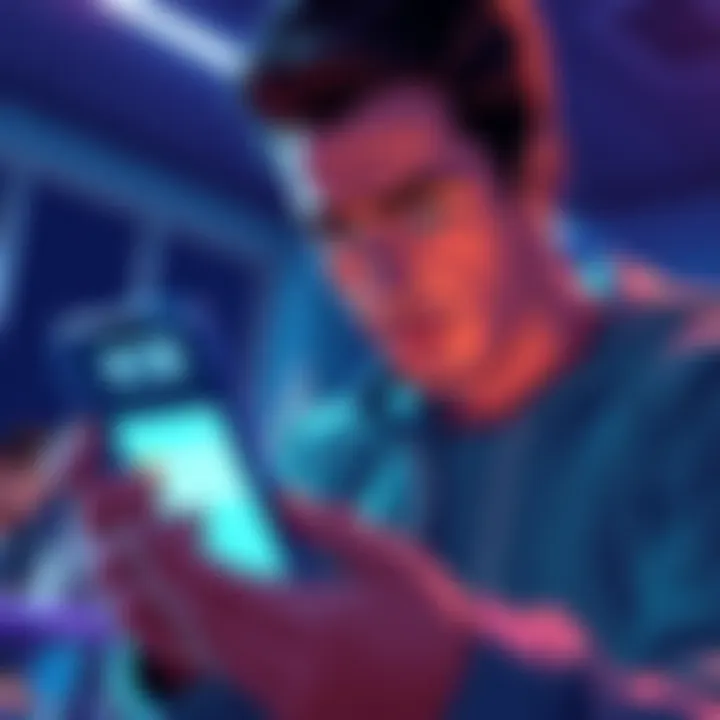 A person looks worried while checking their phone showing a cryptocurrency wallet app after sending ETH to the wrong address