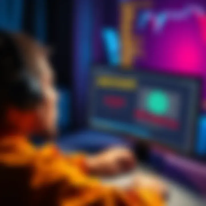 A frustrated person staring at a computer screen showing an error message about blocked withdrawals