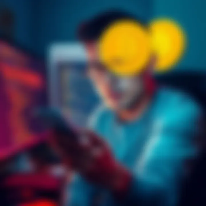 User frustrated with Bitcoin withdrawal A person looking frustrated while trying to withdraw Bitcoin on a mobile app and computer, surrounded by error messages