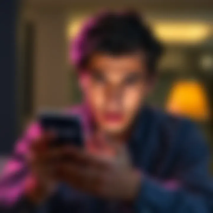 A frustrated person looking at their phone with investment app open, showing unexpected charges