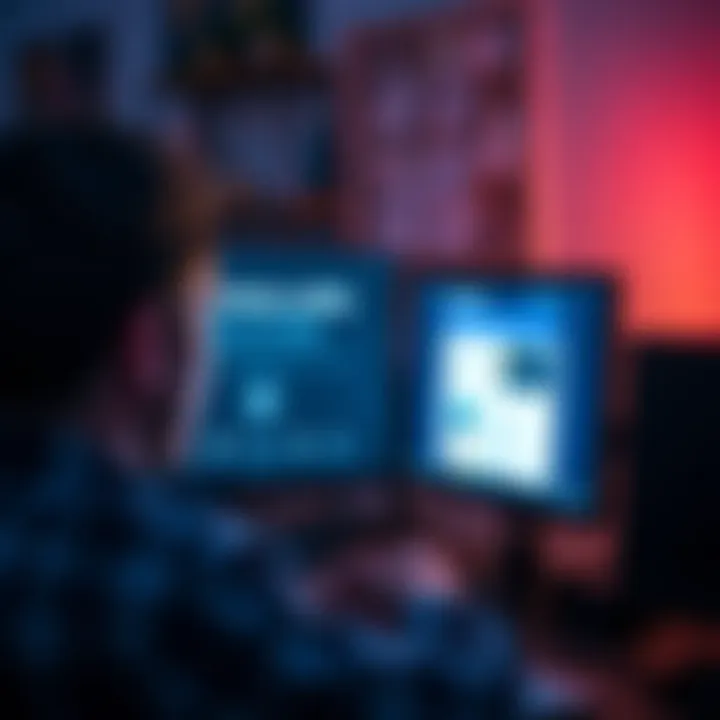 User Seeking Help with Coinbase A person looking at their computer screen, showing the Coinbase website and feeling concerned about their account status, expressing a need for assistance.