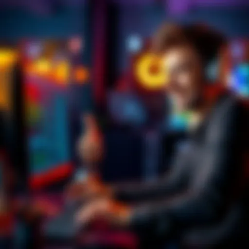 A happy person giving a thumbs up while looking at a computer screen, symbolizing success after contacting support for help.