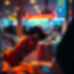 A person using a crypto card at a payment terminal with their smartphone showing Apple Pay integration.