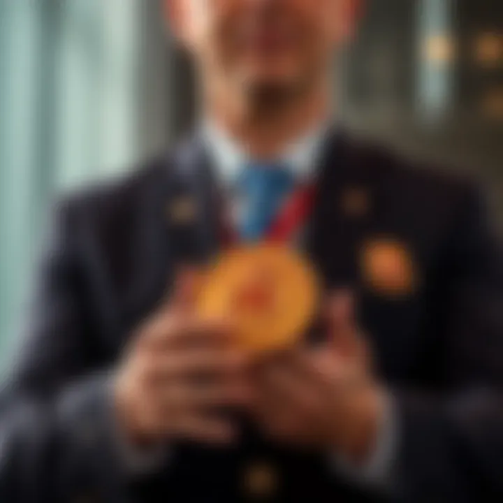 Valencia's new mayor holding the mayoral badge while discussing commission rules