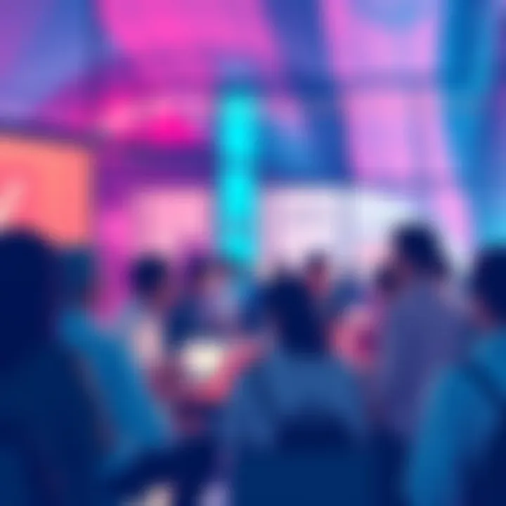 People engaging in a conversation about VeChain updates and innovations