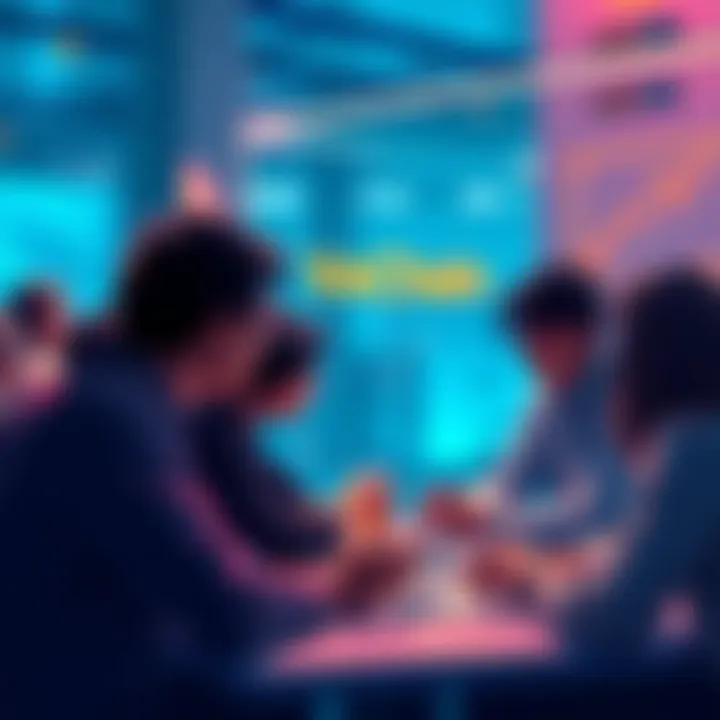 Participants engaging in a discussion about VeChain and its latest developments