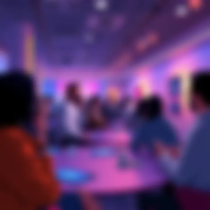 Community members engaging in discussions about VeChain updates and innovations