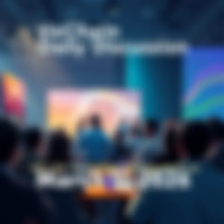 People engaging in a discussion about VeChain updates and initiatives