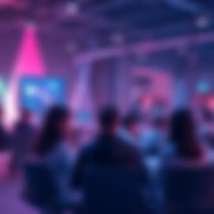 Participants discussing updates on VeChainThor blockchain and new features in a community setting.