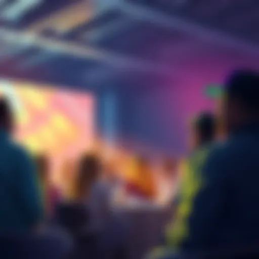 People engaging in a discussion about VeChain ecosystem updates, sharing insights and questions in a community forum setting.