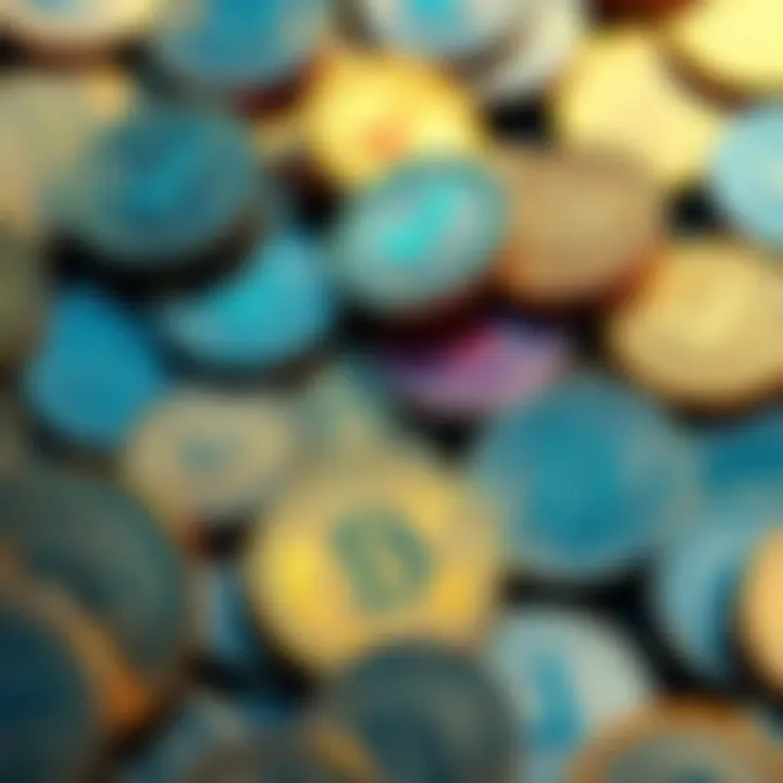 A collection of different coins, some with checkmarks indicating verification and others without, representing the choice between safe and risky investments.