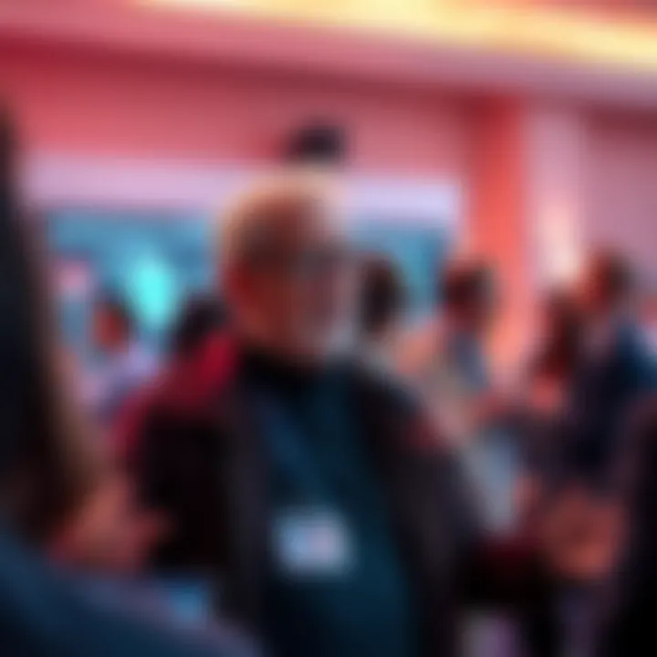 Vincent McPhillip speaking at a Pi Network event, engaging with the community