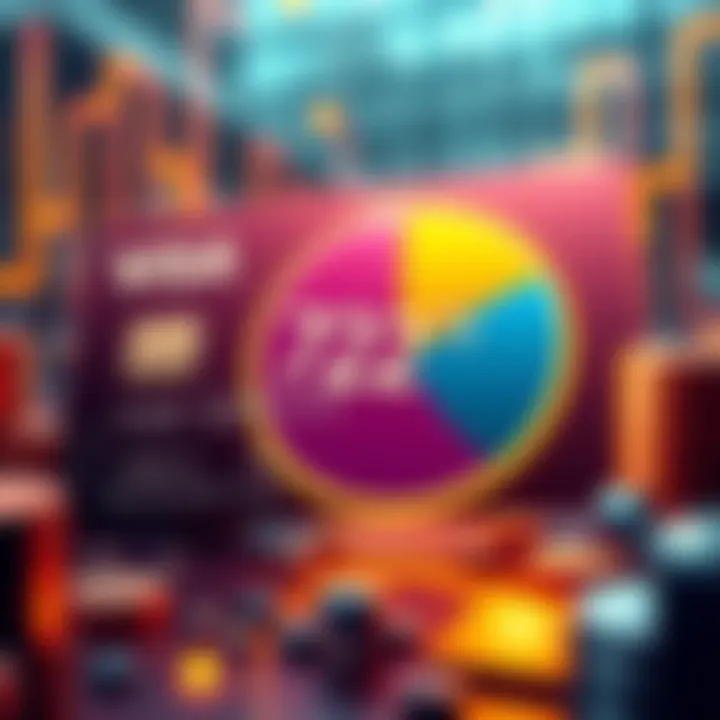 A graphic showing Visa's dominance in the crypto card market with a large pie chart highlighting its 72% transaction share compared to Mastercard.