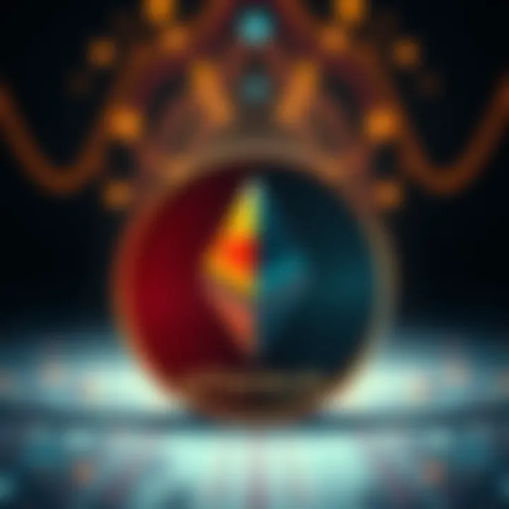 A digital representation of Visa's logo alongside an Ethereum symbol, showcasing the connection between stablecoins and digital payments.