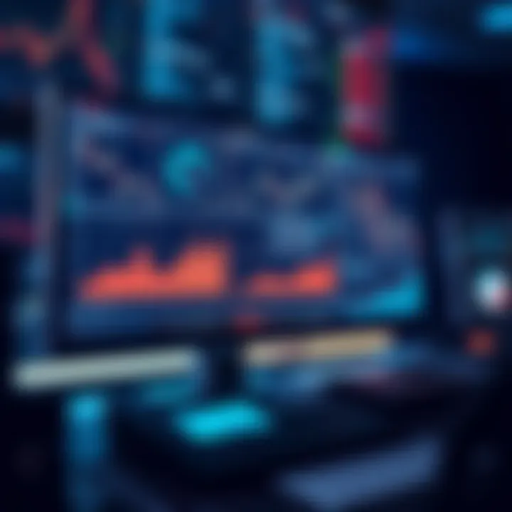 A computer screen showing various graphs and charts related to coin performance tracking