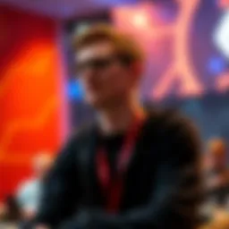 Vitalik Buterin at a conference discussing Ethereum's future