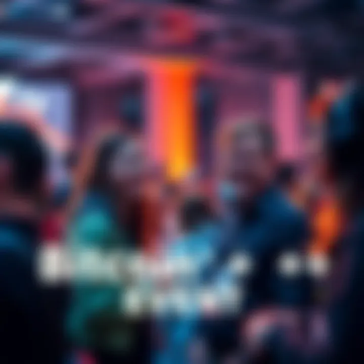 A group of volunteers engaging with attendees at the Bitcoin++ event, smiling and networking.