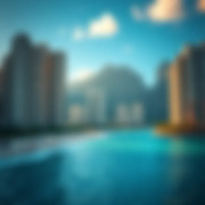 A view of Waikiki Beach with high-rise condos in the background, showcasing the busy area and limited land availability.