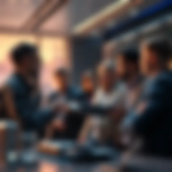 People discussing wallet security and transaction understanding in a modern setting