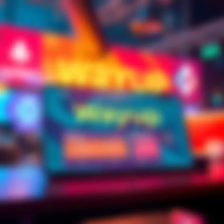 A vibrant graphic showcasing the Wayup marketplace interface with user feedback options and Cardano logo in the background.