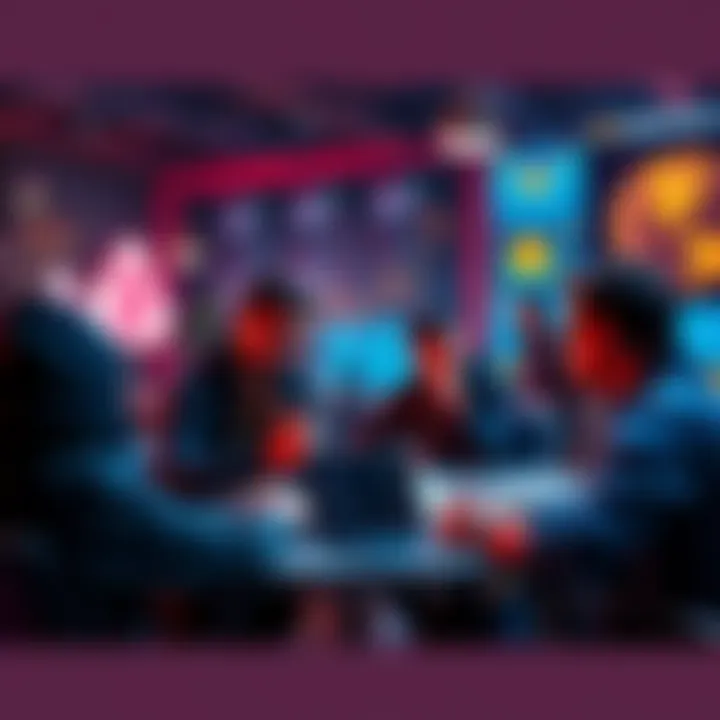 A group of developers discussing blockchain projects, with a focus on ethical development and avoiding scams.