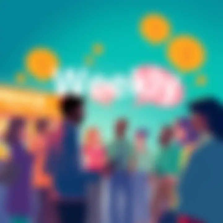 Weekly Price Discussion Thread A vibrant discussion thread illustration with people engaged in conversation about prices, sharing thoughts and opinions openly.