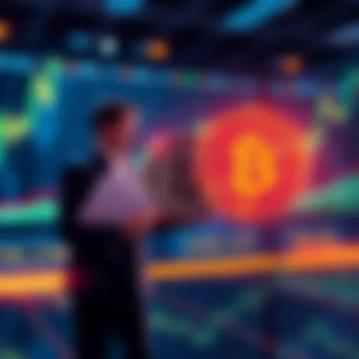 A visual representation of Winklevoss brothers investing in ZEC, with a background showing cryptocurrency trends and growth signals.