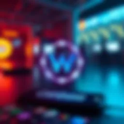 The World Mobile Token logo displayed with Coinbase branding in the background.