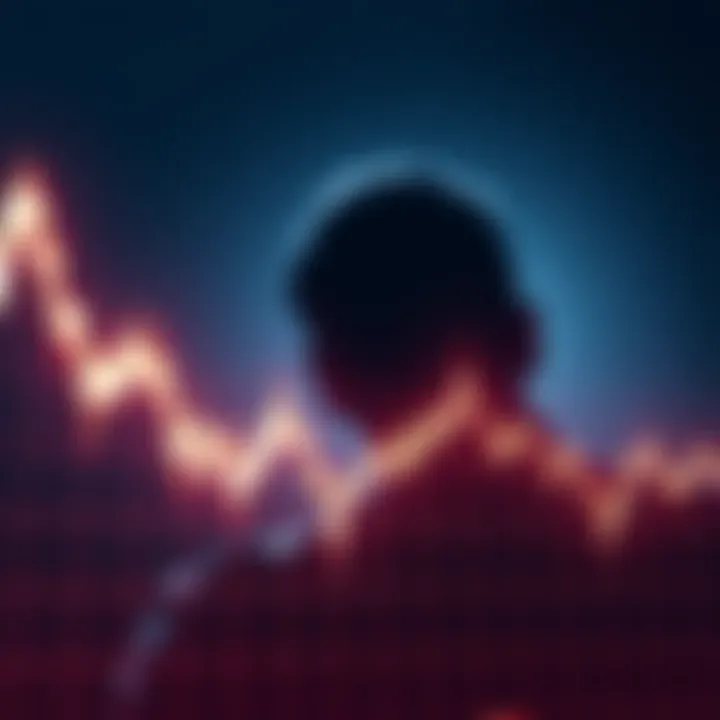 Graph showing Worldcoin price drop with a shadow of Sam Altman in the background