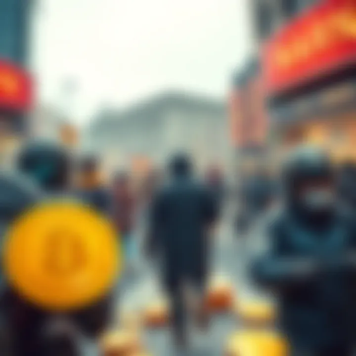 People preparing for a bank run by withdrawing XMR and BCH coins from exchanges, promoting liquidity and self-custody.