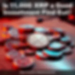 A pile of XRP coins on a table representing investment options