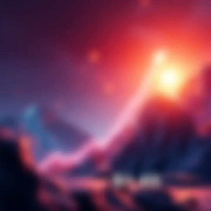 Graph showing XRP price climbing to $1.45 with upward trend lines