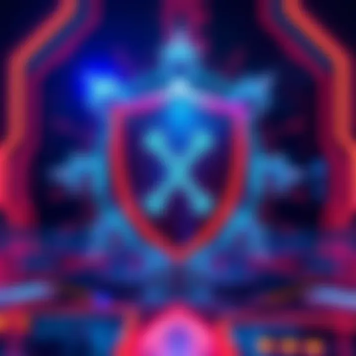 A digital representation of XRP logo with a shield symbolizing enhanced security through quantum-proofing technology Dilithium.