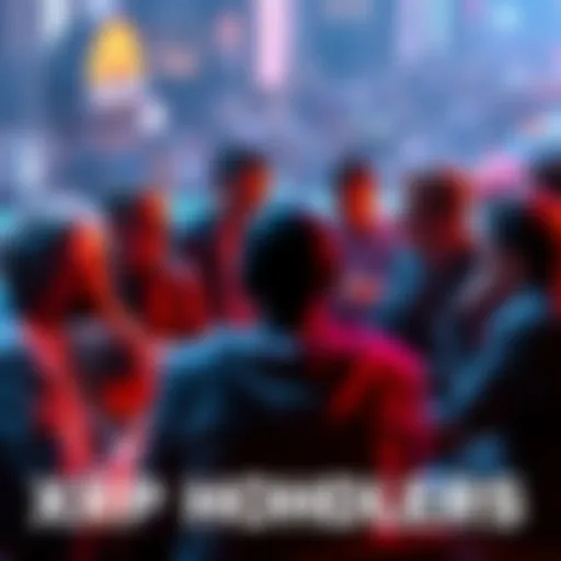 Group of long-term XRP investors discussing their journeys and feelings about Ripple's progress over the years