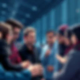 Group of people discussing frustrations and hopes about XRP investments
