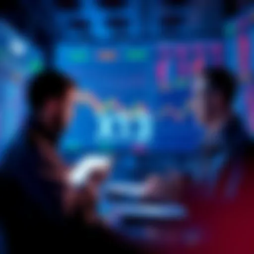 Traders discussing XRP price trends with charts and graphs, focusing on the target price of $13.