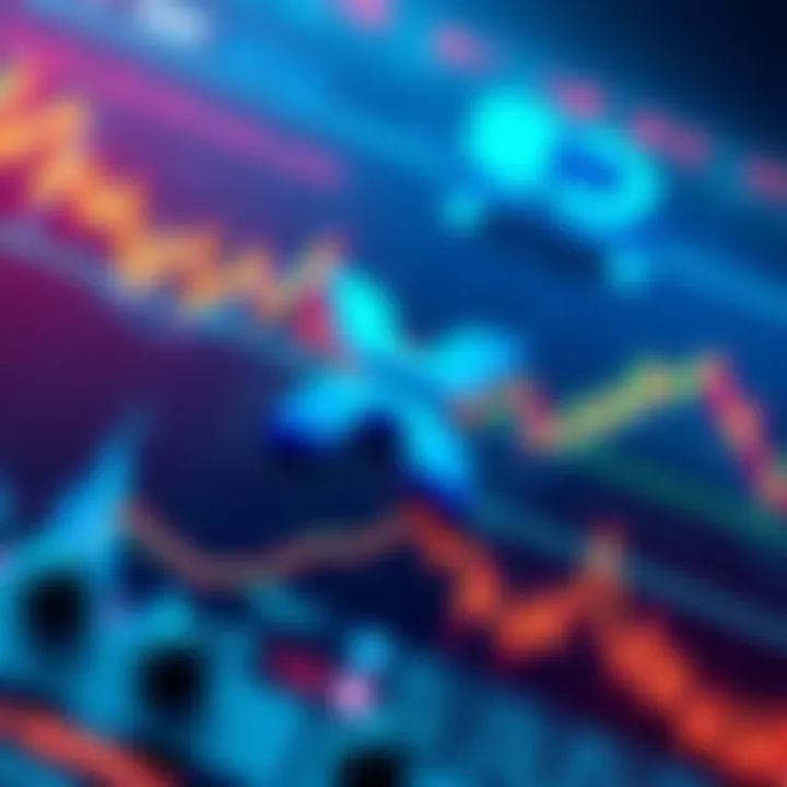 A visual of XRP Ripple logo with financial charts showing major changes, illustrating its impact on traditional financial giants.