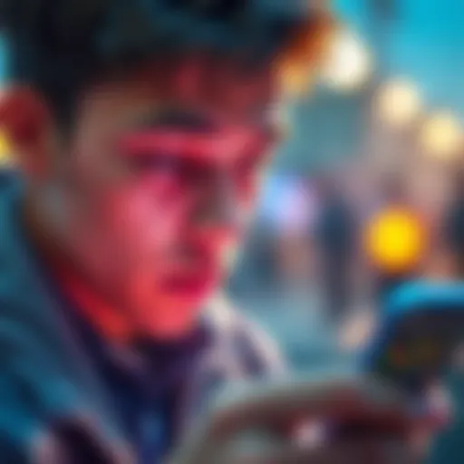 An 18-year-old looking at a smartphone displaying a Bitcoin chart, feeling reflective about their small investment, with a mix of hope and uncertainty on their face.