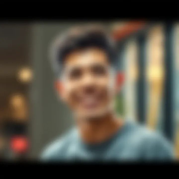 A 21-year-old male with a cheerful expression, looking curious and engaging with his audience, suggesting a quest for personal growth.
