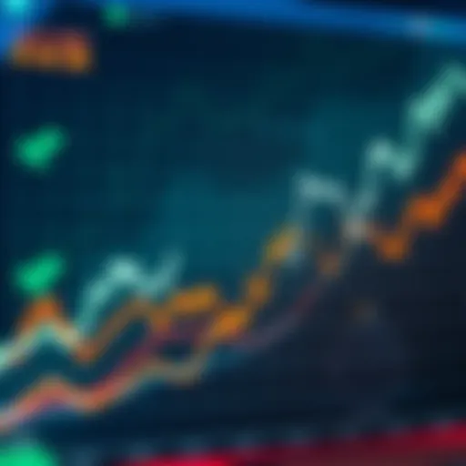 A chart showing Zcash's price fluctuations with upward and downward trends, representing market volatility.