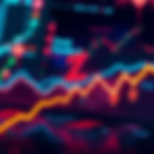 Graph showing Zcash prices declining with arrows pointing down