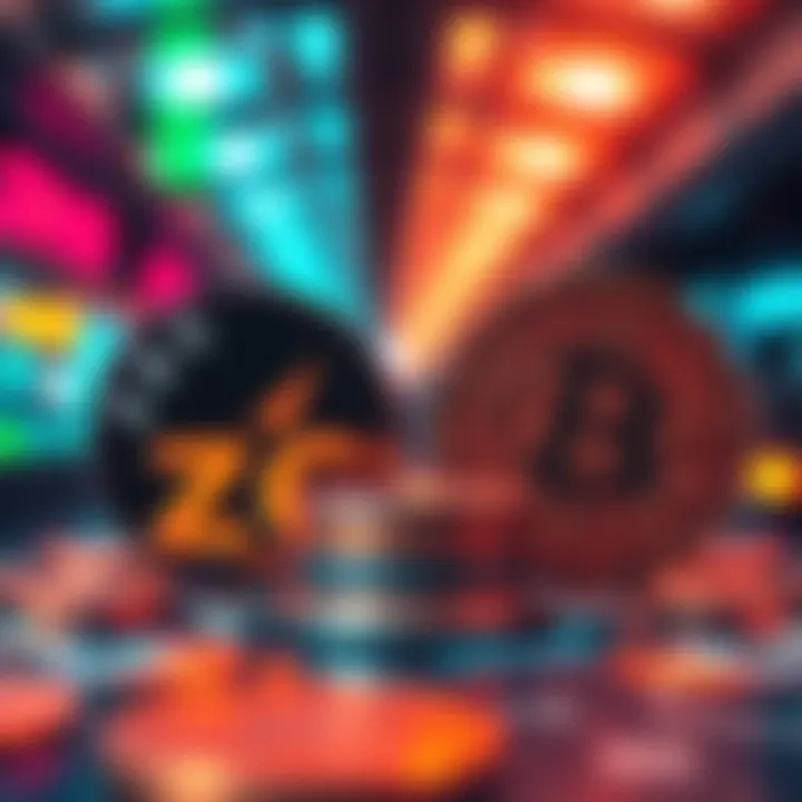 Graphic showing the differences between ZEC and XMR, including tax implications and usage