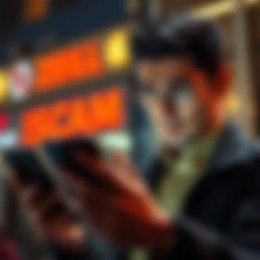 A person looks worried while checking their bank account on a smartphone, reflecting the anxiety over Zelle scams on Binance P2P.